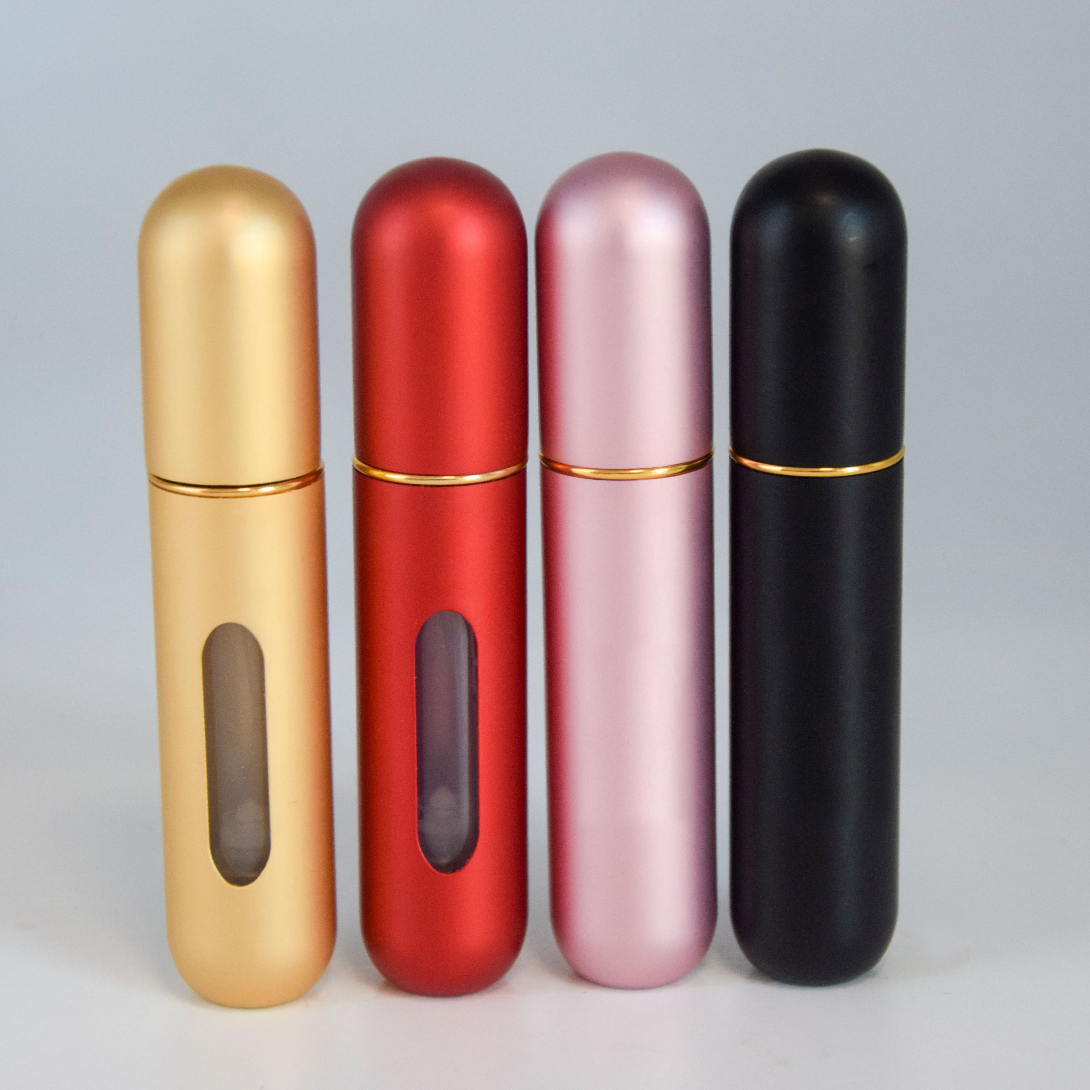 5M Metal Travel Mini Portable Size Spray Refill Atomiser Aluminum Perfum Bottle, Refillable Perfume Atomizer Bottles