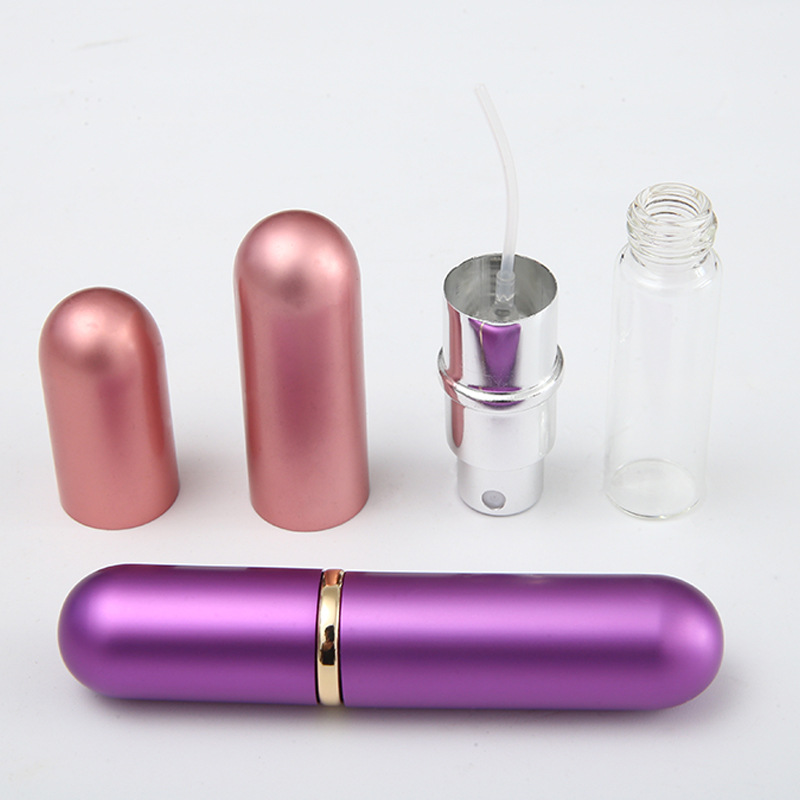 5M Metal Travel Mini Portable Size Spray Refill Atomiser Aluminum Perfum Bottle, Refillable Perfume Atomizer Bottles