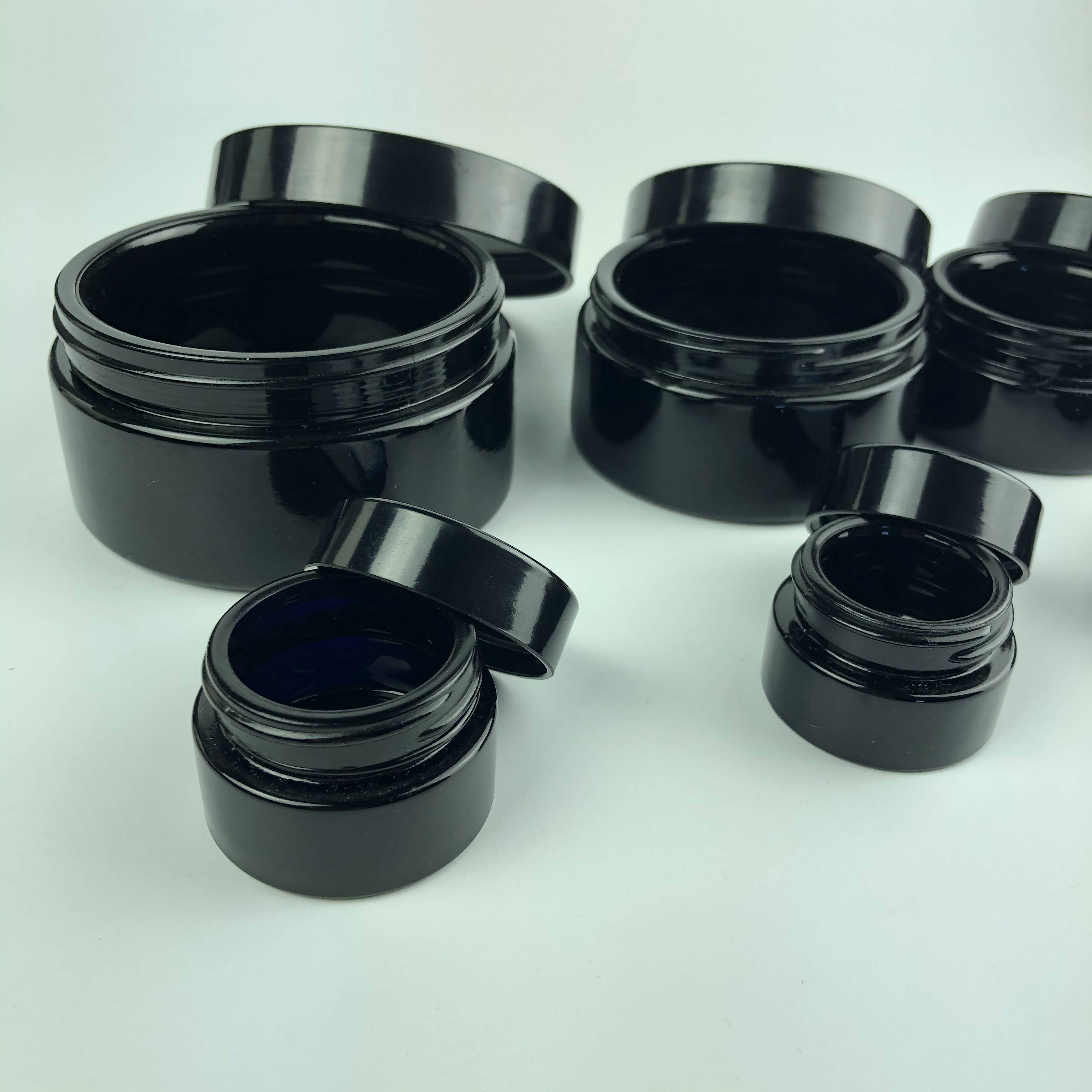 5ML,10ML,15ML,30ML,50ML,100ML,150ML,250ML dark violet glass jar cosmetic