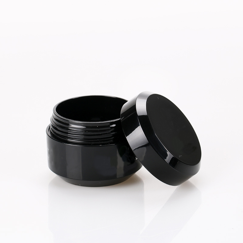 5ML 10ML 15ML 30ML 50ML black custom nail polish plastic jar plastic cosmetic nail polish jar