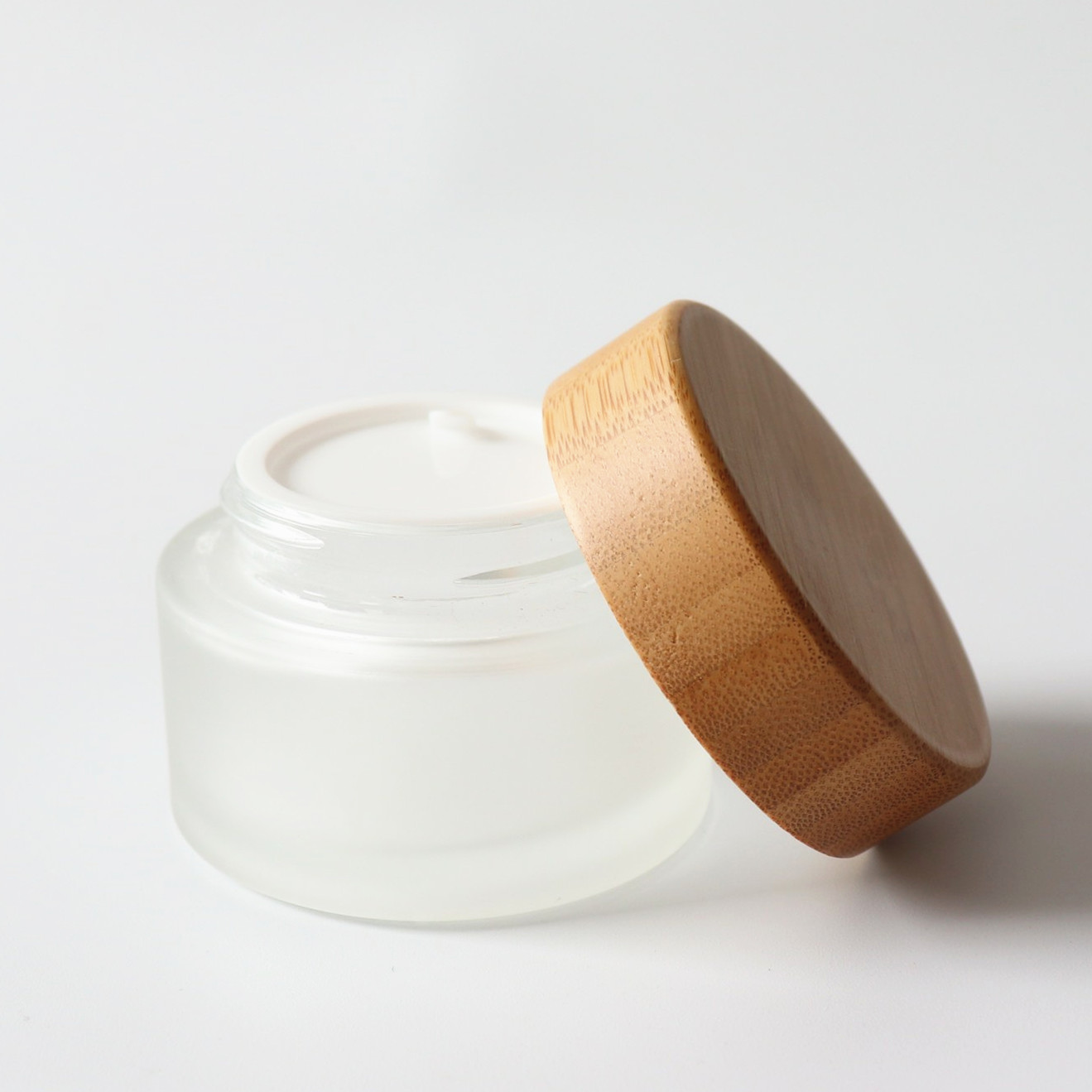 5ML 10ML Glass Containers clear frosted color CBD Concentrate Container glass Dab Jar with bamboo lid