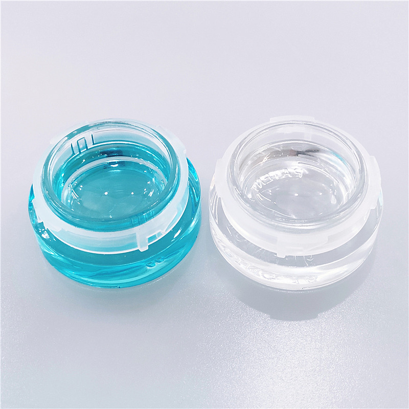 5ML 7ML 9ML Glass Wax Containers clear color CBD Wax Oil Concentrate Container glass Dab Jar