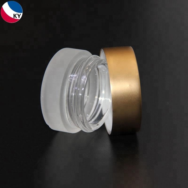 5ML Lip Balm Container Concentrate 7ml Lip Gloss Packaging Container Glass Jar for Cosmetic and Gold Skin Care Cream Clear