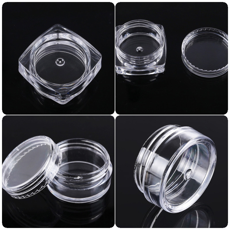 5ML Plastic Diamond Shaped Cream Box Eye Cream Hand Cream Sample Trial Bottle Ointment Packaging Lip Balm Storage Bottle DIY