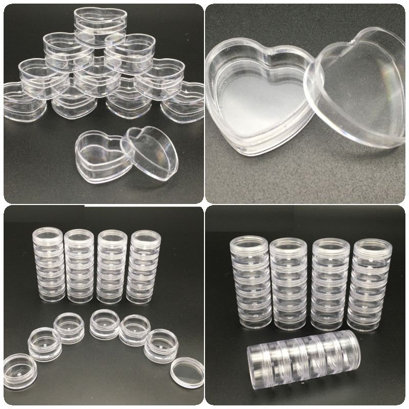 5ML Plastic Diamond Shaped Cream Box Eye Cream Hand Cream Sample Trial Bottle Ointment Packaging Lip Balm Storage Bottle DIY