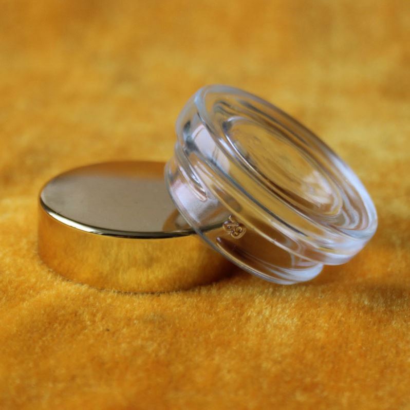 5ML clear eye cream mini glass jar eye shadow traveling jar cosmetics packaging custom cap colors