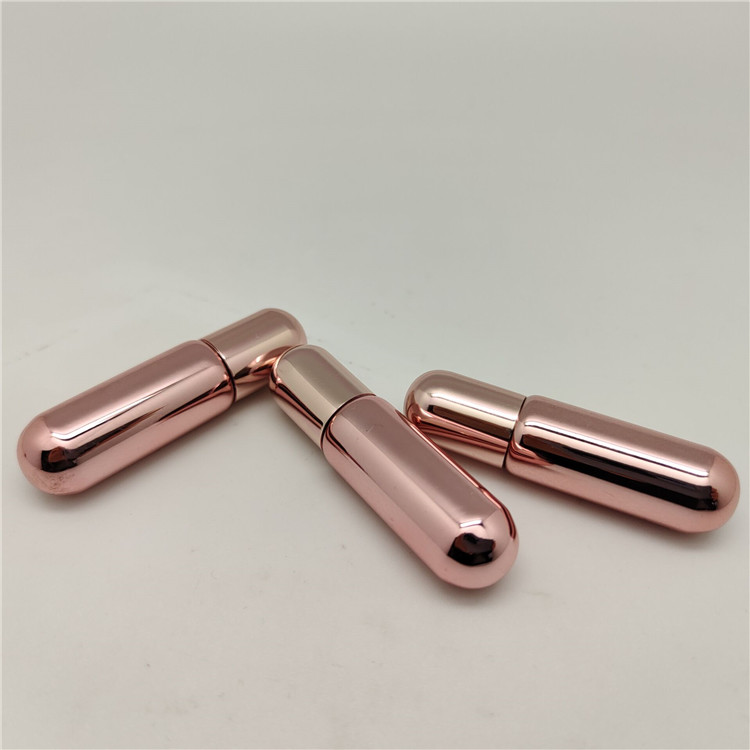 5ML portable rose gold roller bottle essential oil perfume roller bottle cosmetic packaging