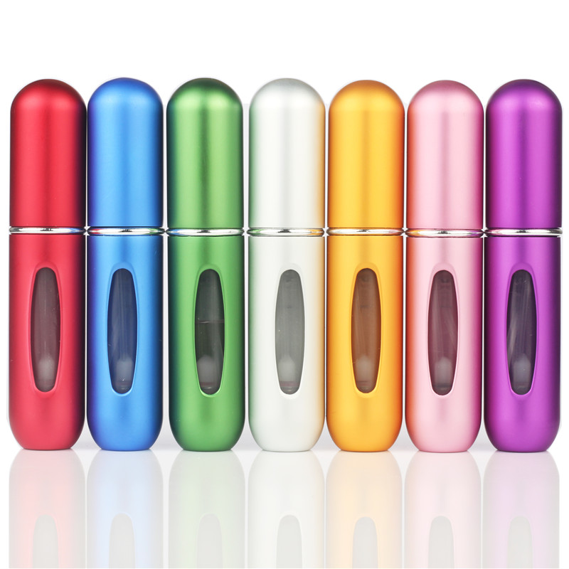 5ML traveller perfumes Bottle Aluminum Sprayer Atomizer Travel Cosmetic Container Parfum spray bottle pump