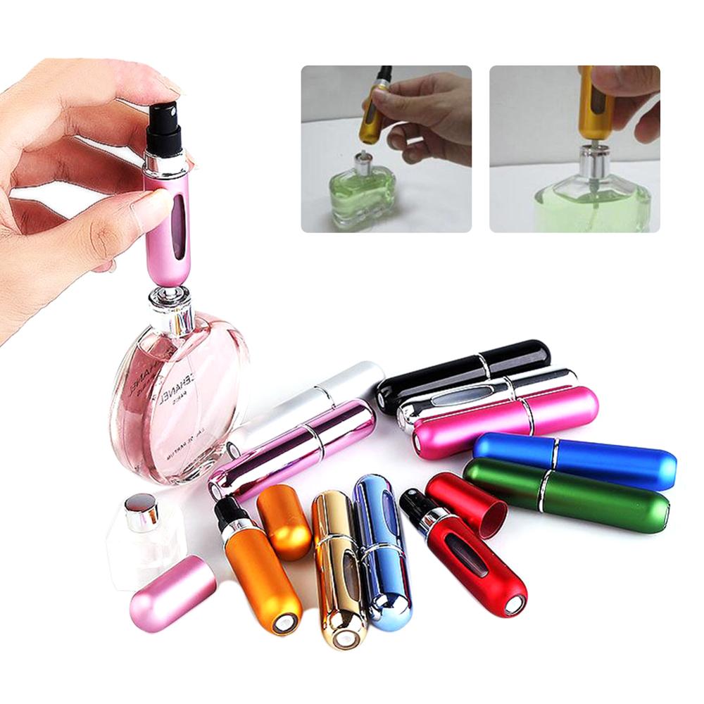 5ML traveller perfumes Bottle Aluminum Sprayer Atomizer Travel Cosmetic Container Parfum spray bottle pump