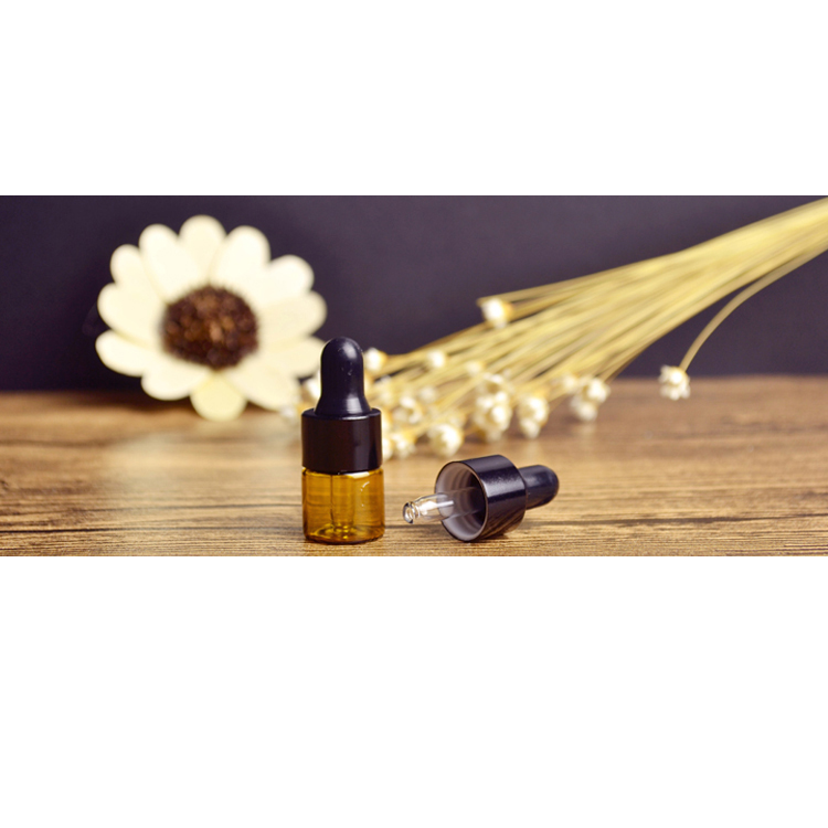 5Ml 10Ml 15Ml 20Ml 30Ml 50Ml 100Ml Luxury Bamboo Lid Black Matte Glass 5Ml White Dropper Bottle