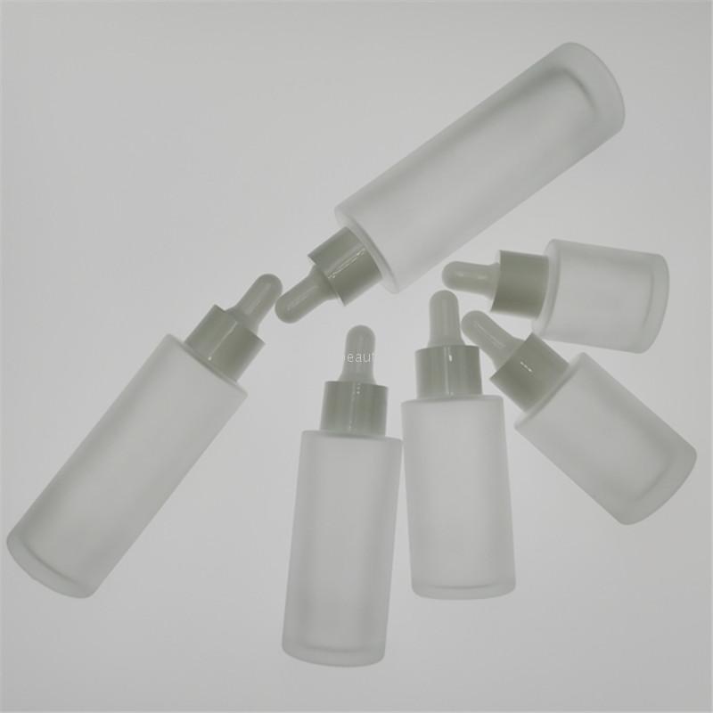 5Ml 10Ml 15Ml 20Ml 30Ml 50Ml 100Ml White Frosted Essential Oil Bottle Glass Dropper Bottle