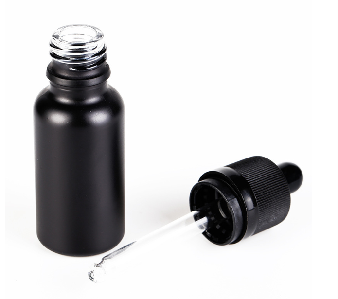 5Ml 10Ml 15Ml 30Ml 50Ml 50 Ml 100Ml Black Opaque Matte Matt Frosted Clear Glass Bottle With Dropper