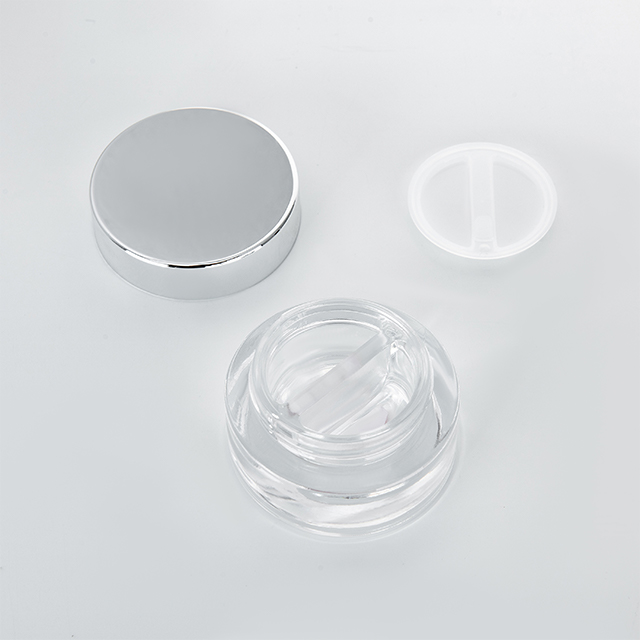 5Ml 10Ml 20Ml 30Ml 50Ml Silver Small Plastic Cap Sample Mini Bottle Jars Cosmetic Empty Makeup Containers Pot