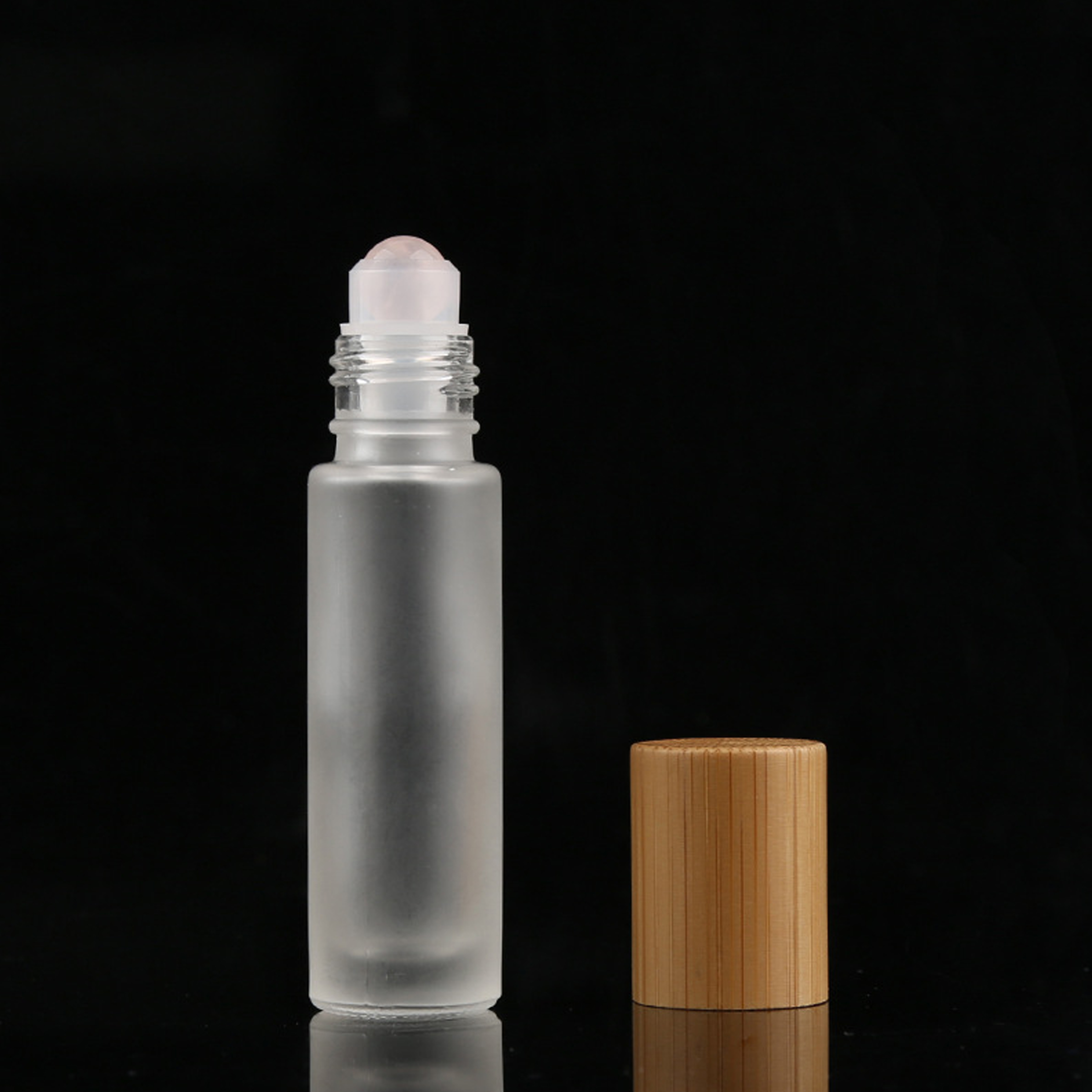 5Ml 10Ml Bamboo Lid Roll On Bottle Roller Essential Oil Perfume Bottle