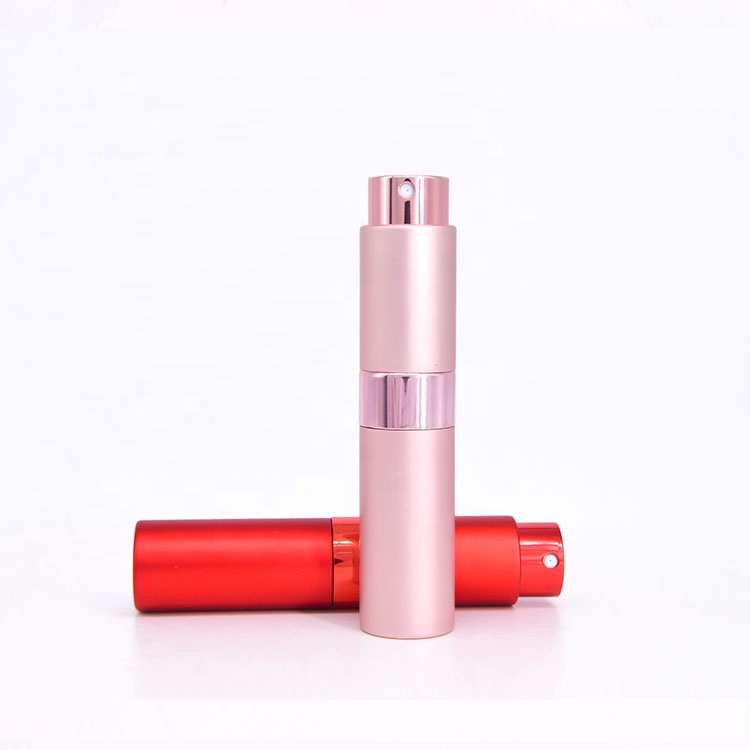 5Ml 8Ml 10Ml 15Ml 20Ml Travel Parfum Patent Refillable Atomiser Refills Spray Perfume Glass Bottle Aluminum Twist Up Atomizer