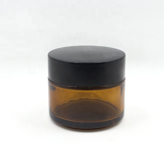 5g 100g 30g 10g 10ml 1oz bottle Facial Face 50g White Black Gold Small Round Empty Frosted Amber Clear Cosmetic Cream Glass Jar