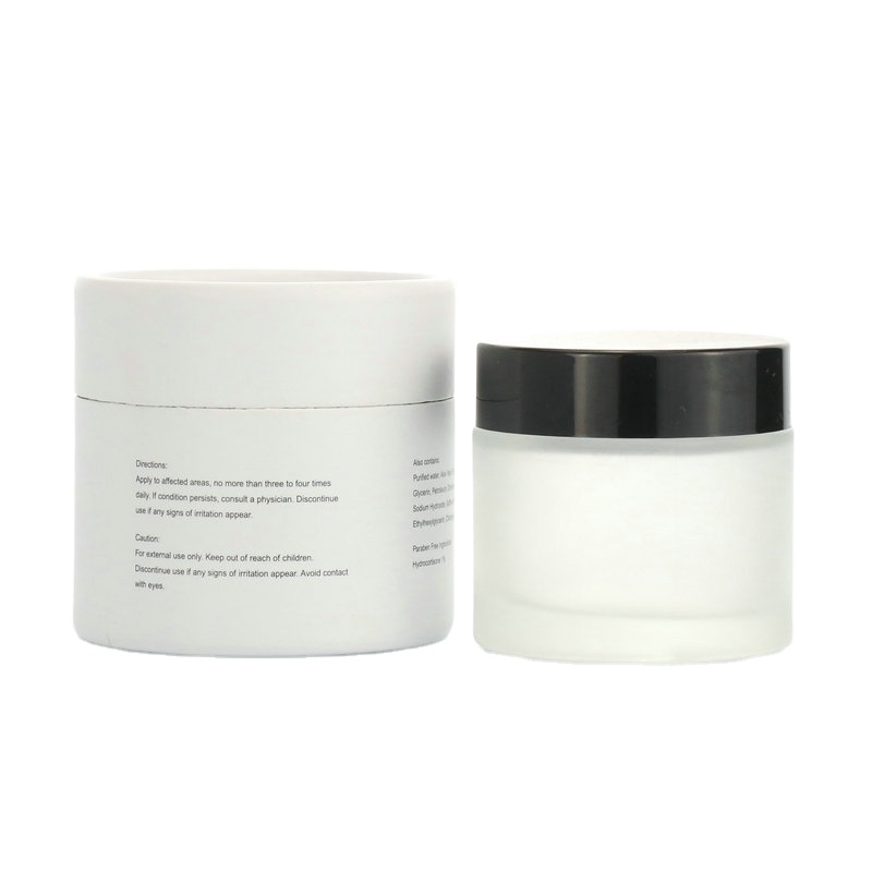 5g 100g Glass Clear Cosmetic sample Cream Lip Balm Jar Facial Care Body Butter Container 1oz with box packaging