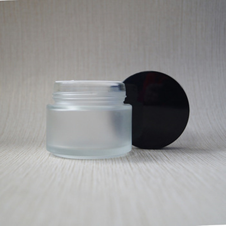 5g 10g 15 20g 30g 50g 100g frosted empty face eye cream jar with metal aluminum lid