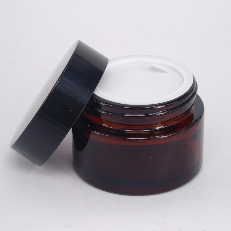 5g 10g 15g 20g 25g 30g 50g 100g glass cosmetic amber glass cream jar