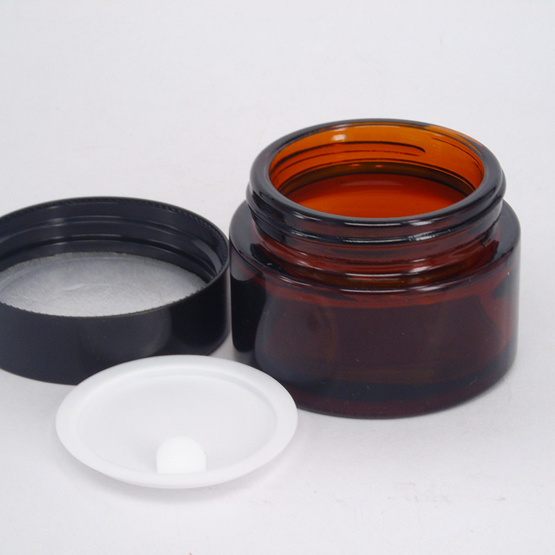 5g 10g 15g 20g 25g 30g 50g 100g glass cosmetic amber glass cream jar