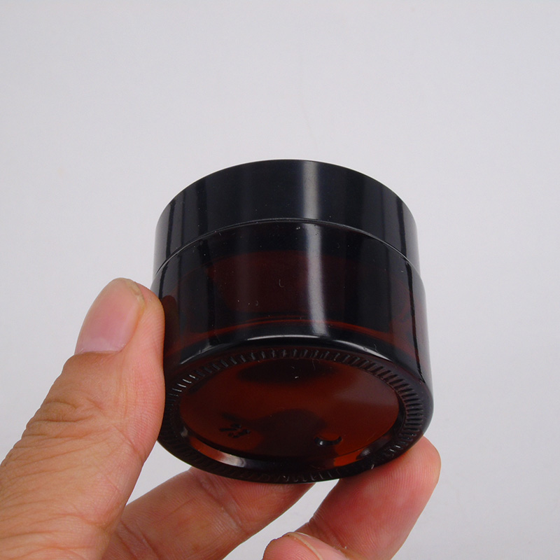 5g 10g 15g 20g 25g 30g 50g 100g glass cosmetic amber glass cream jar
