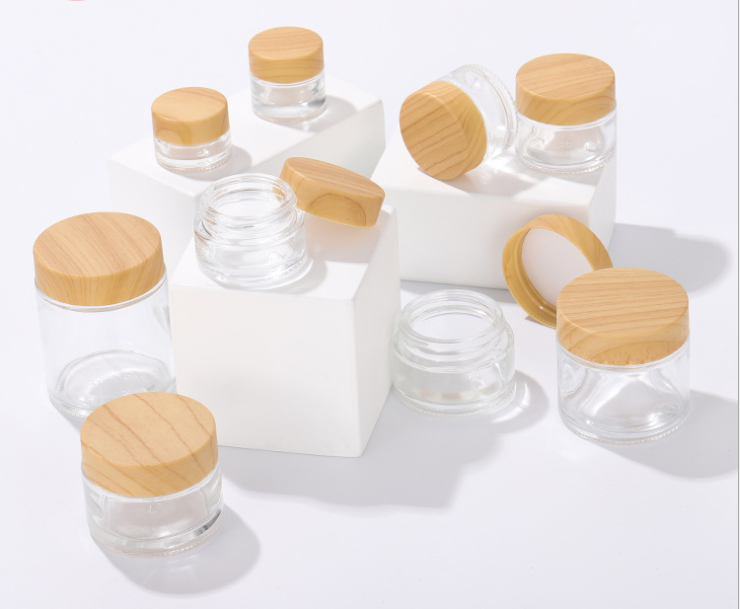 5g 10g 15g 20g 25g 30g 50g 60g 100g luxury clear glass cream jar