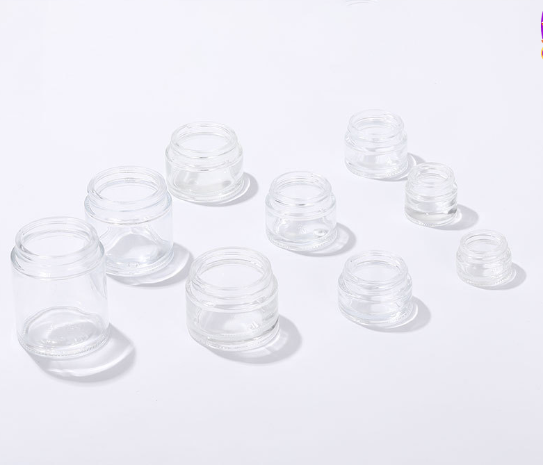 5g 10g 15g 20g 25g 30g 50g 60g 100g luxury clear glass cream jar