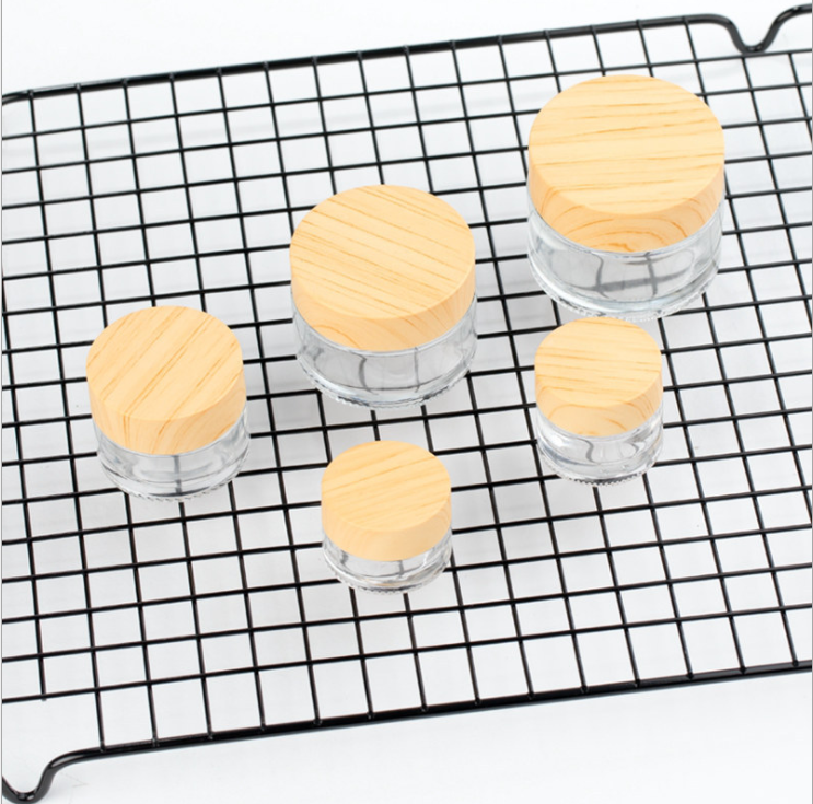 5g 10g 15g 20g 25g 30g 50g 60g 100g luxury clear glass cream jar