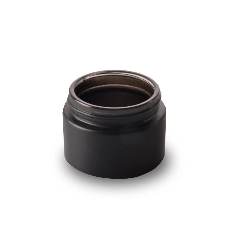 5g 10g 15g 20g 25g 30g 50g glossy black matte black glass container cosmetic cream jar
