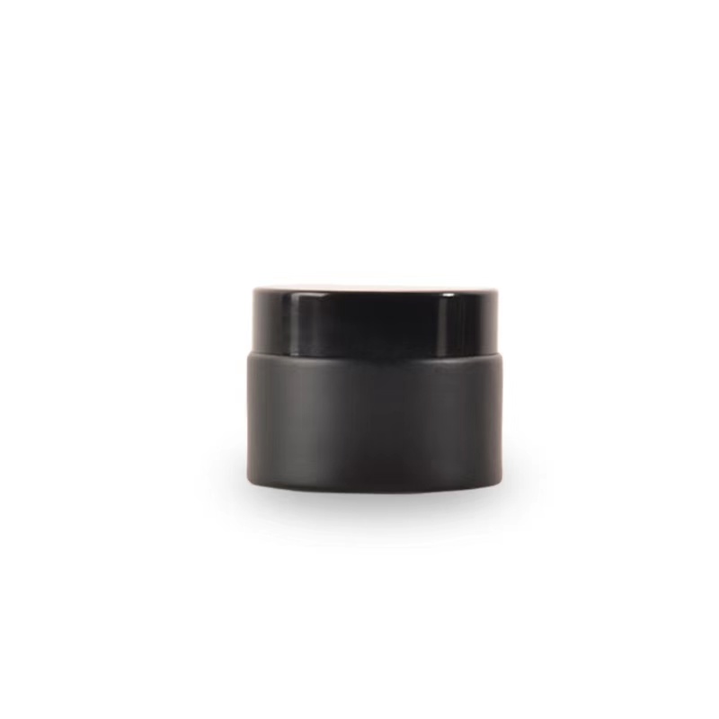 5g 10g 15g 20g 25g 30g 50g glossy black matte black glass container cosmetic cream jar