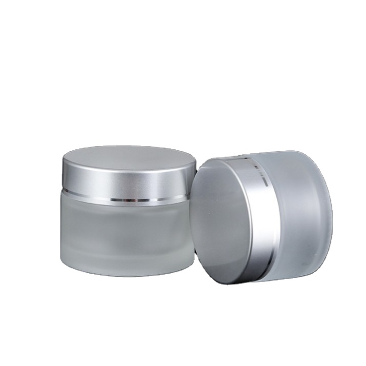 5g 10g 15g 20g 30g 50g 100 clear glass cosmetic cream jar glass cream container with black plastic lid for face cream glass jar