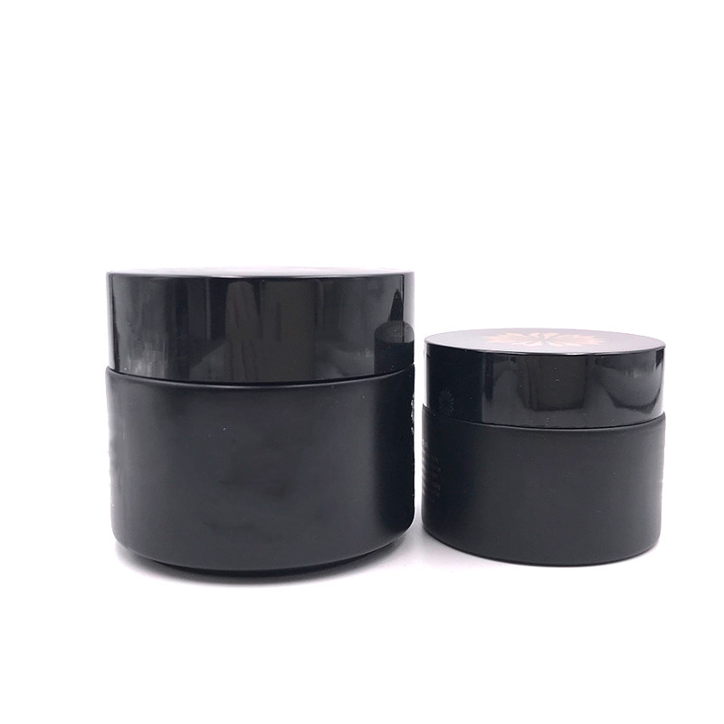5g 10g 15g 20g 30g 50g 100g 1 oz cosmetic packing cream container black glass cosmetic jars with lids