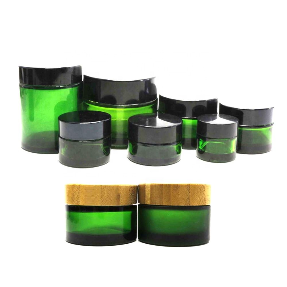 5g 10g 15g 20g 30g 50g 100g 120g green glass cosmetic cream jar with lid GJ-8888N