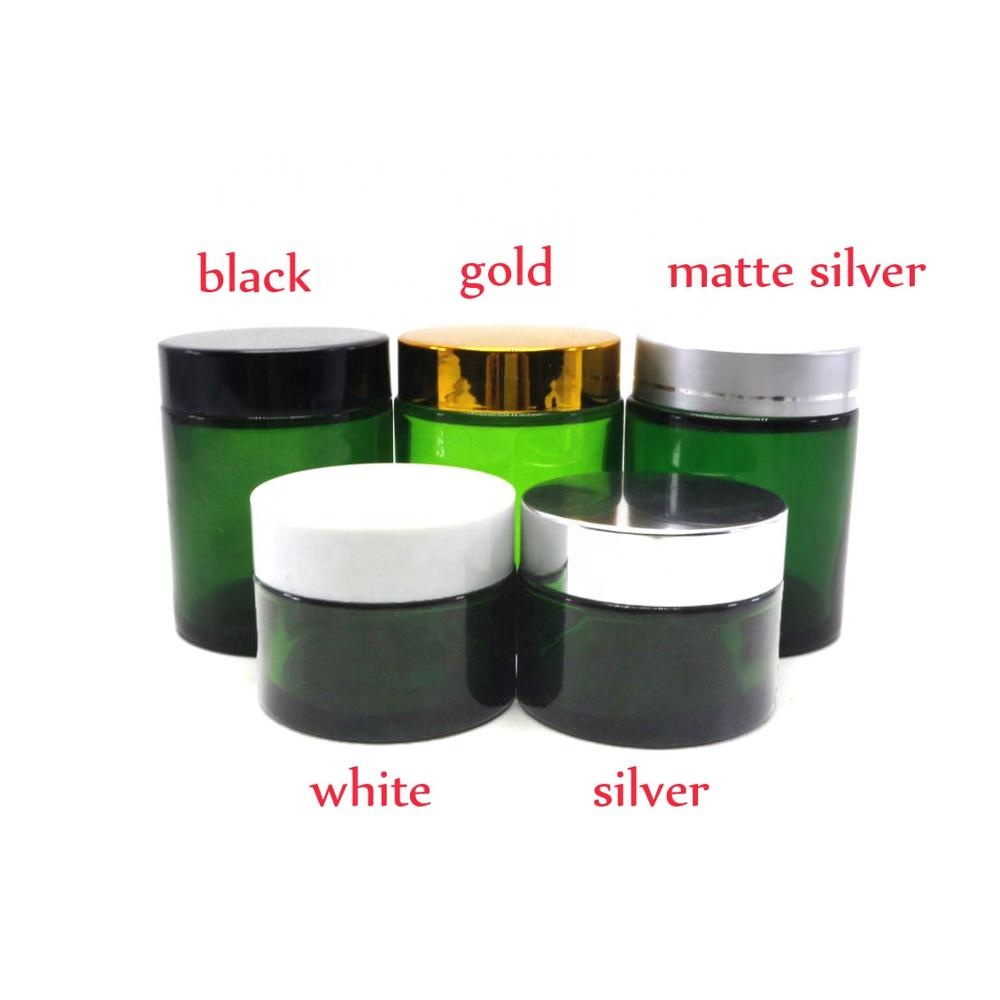 5g 10g 15g 20g 30g 50g 100g 120g green glass cosmetic cream jar with lid GJ-8888N