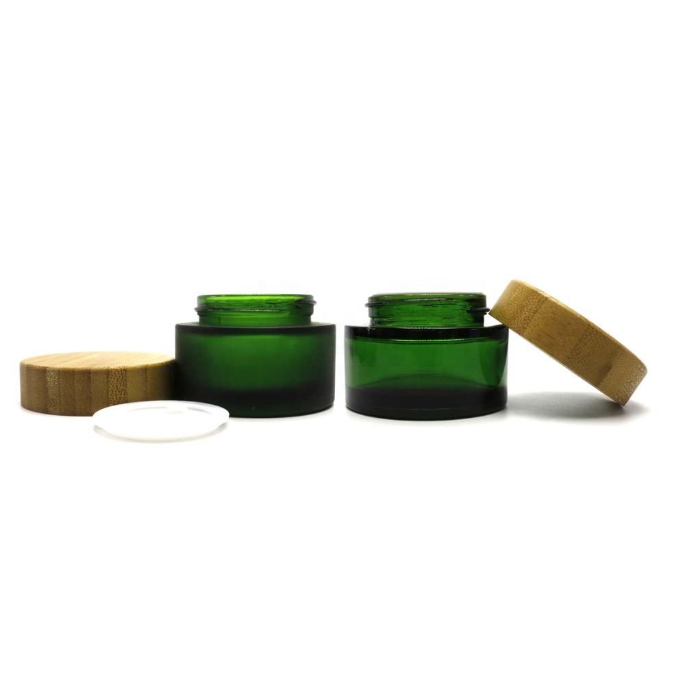 5g 10g 15g 20g 30g 50g 100g 120g green glass cosmetic cream jar with lid GJ-8888N