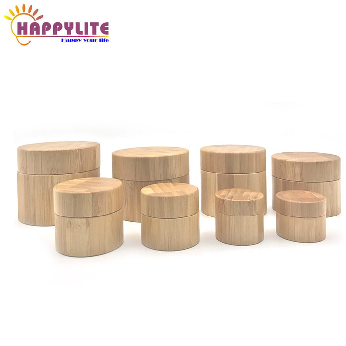 5g 10g 15g 20g 30g 50g 100g 150g 200g 250g Bamboo Cream Jar Empty Container with Plastic Inner