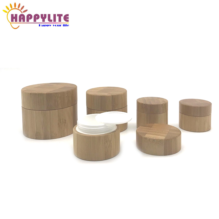 5g 10g 15g 20g 30g 50g 100g 150g 200g 250g Bamboo Cream Jar Empty Container with Plastic Inner