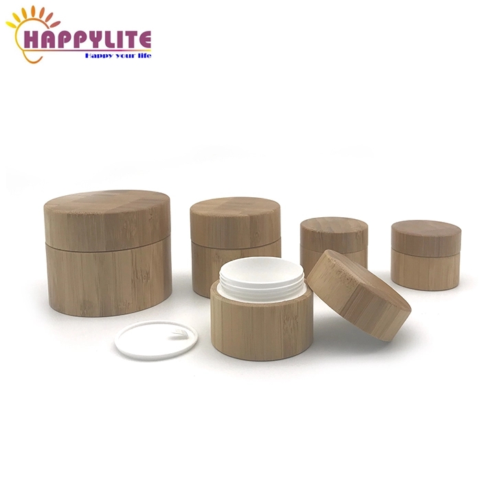 5g 10g 15g 20g 30g 50g 100g 150g 200g 250g Bamboo Cream Jar Empty Container with Plastic Inner