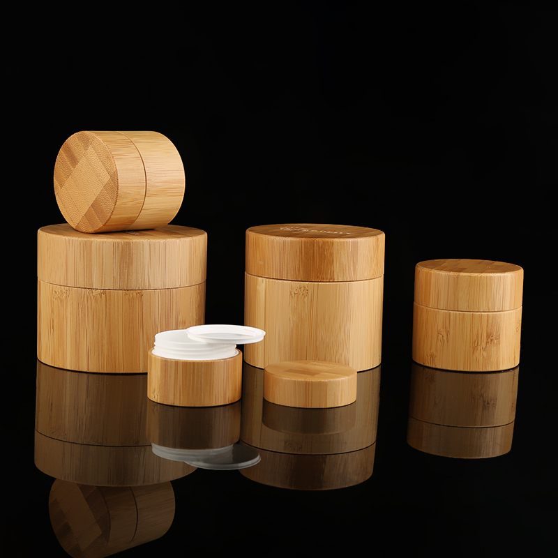 5g 10g 15g 20g 30g 50g 100g 150g 200g 250g Eco-friendly bamboo cosmetic container cream jar set