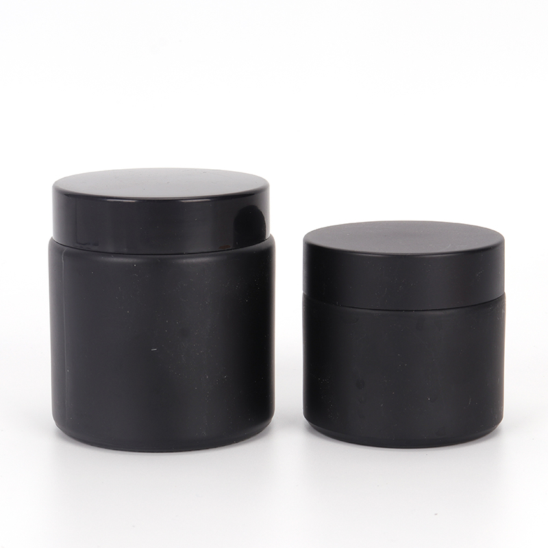 5g 10g 15g 20g 30g 50g 100g Black White Cosmetic Cream Glass Jar With Lid