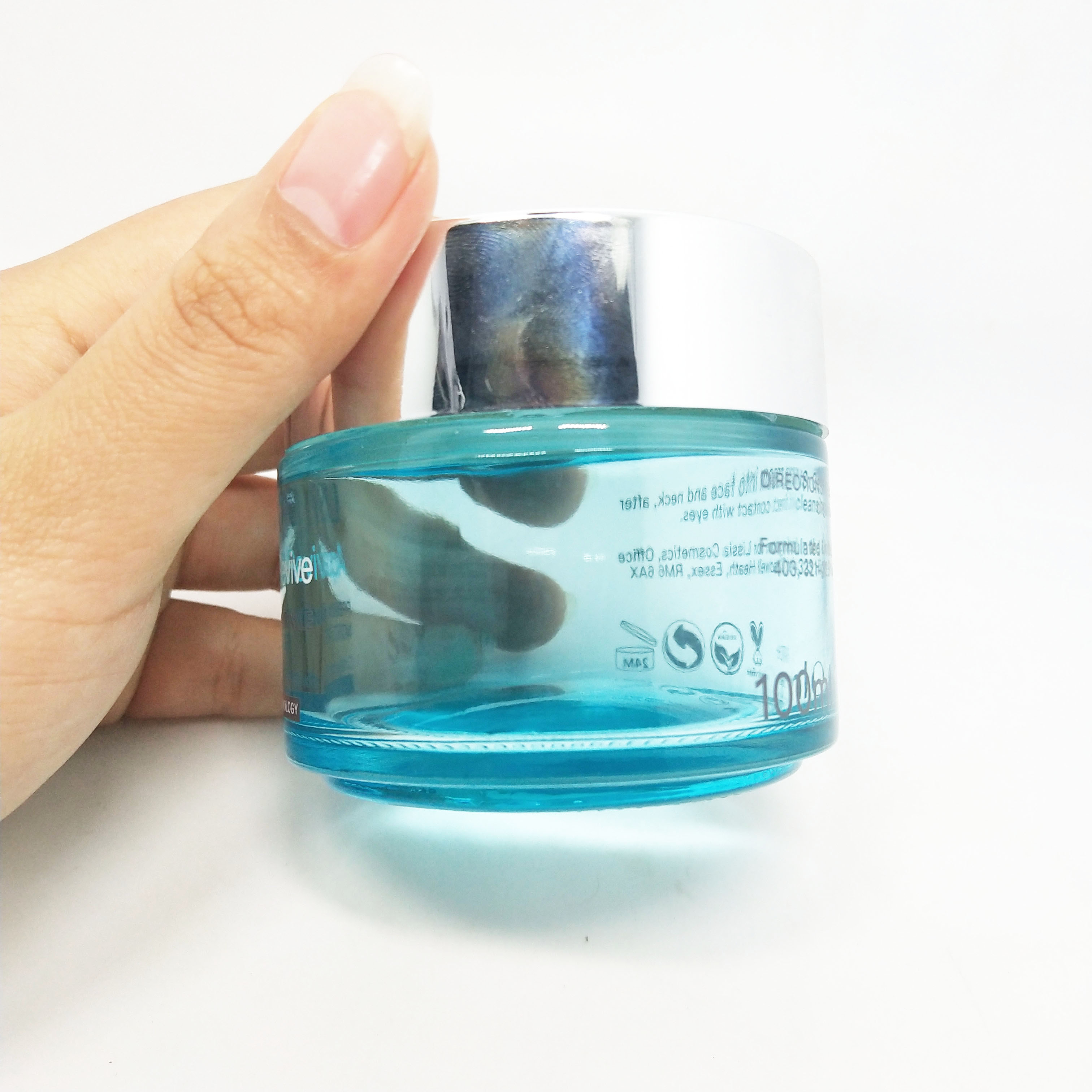 5g 10g 15g 20g 30g 50g 100g Frosted blue eye cream jar cosmetic cream jar glass jar