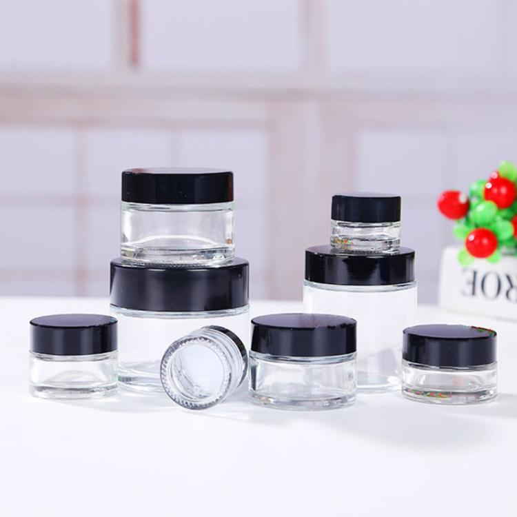 5g 10g 15g 20g 30g 50g 100g blue cream glass jar for glass cosmetic jar with gold aluminum lid