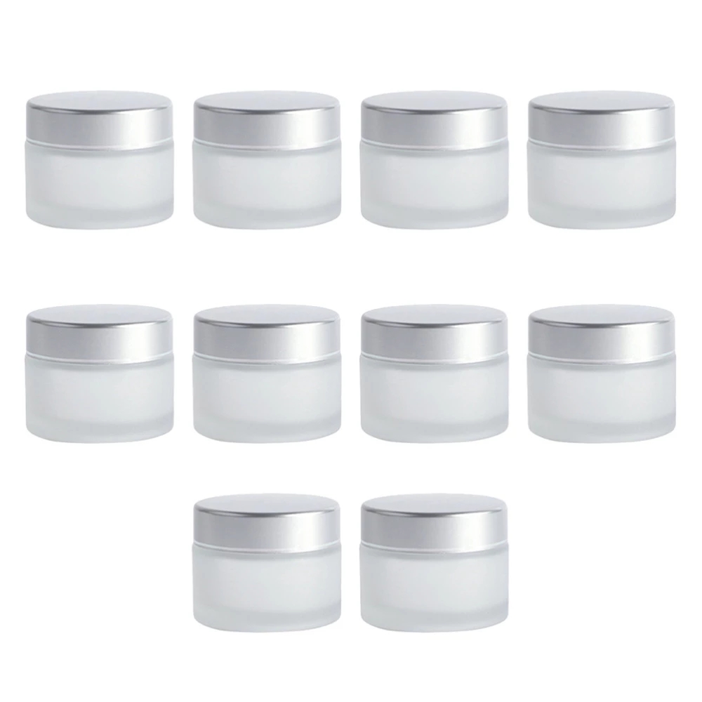 5g 10g 15g 20g 30g 50g 100g clear cosmetic cream packaging frosted glass cream jars