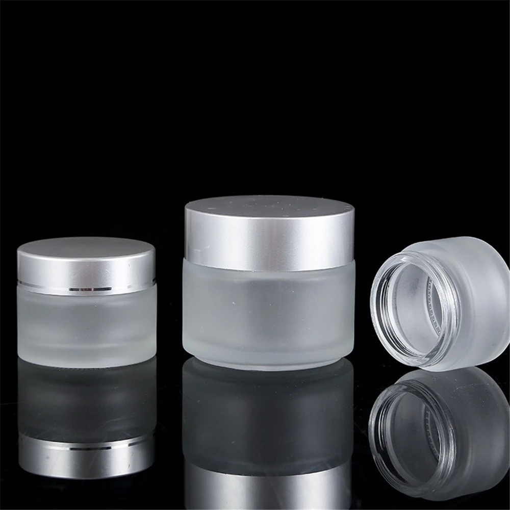 5g 10g 15g 20g 30g 50g 100g clear cosmetic cream packaging frosted glass cream jars