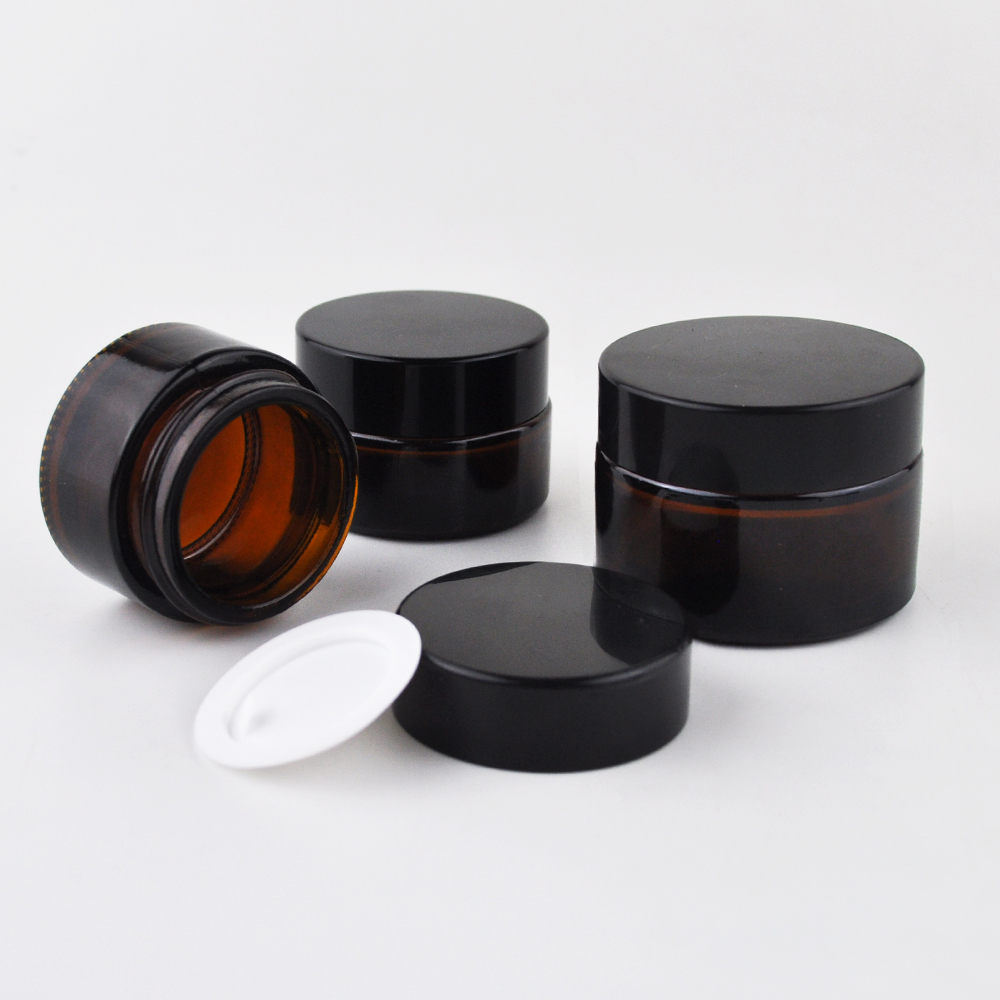 5g 10g 15g 20g 30g 50g 100g clear frosted amber cream glass jar for glass cosmetic jar