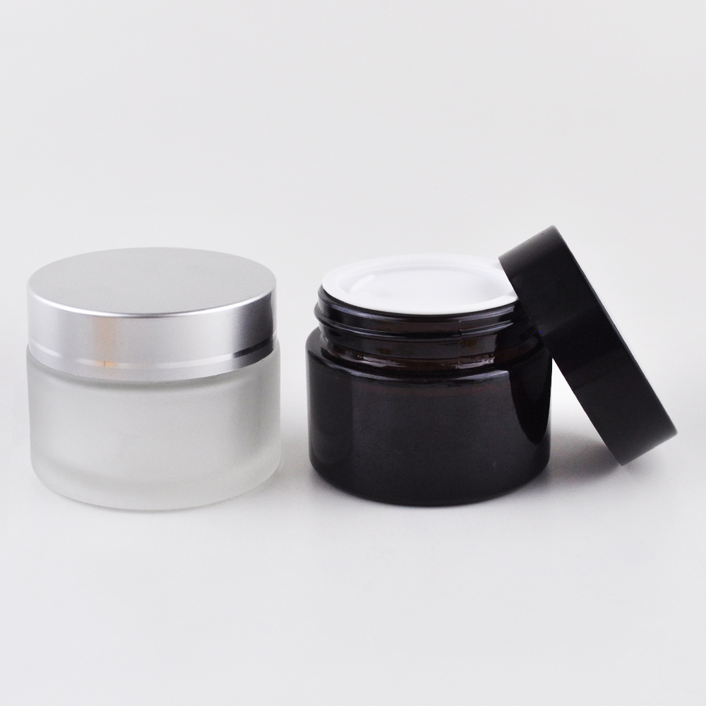 5g 10g 15g 20g 30g 50g 100g clear frosted amber cream glass jar for glass cosmetic jar
