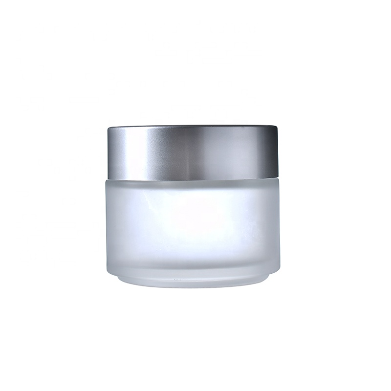 5g 10g 15g 20g 30g 50g 100g clear glass jar Cosmetic Cream Jars cream jar with gold color lid