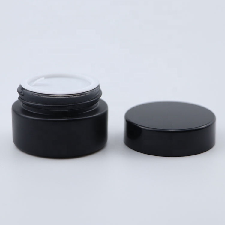 5g 10g 15g 20g 30g 50g 100g cosmetic black container frosted black glass jars