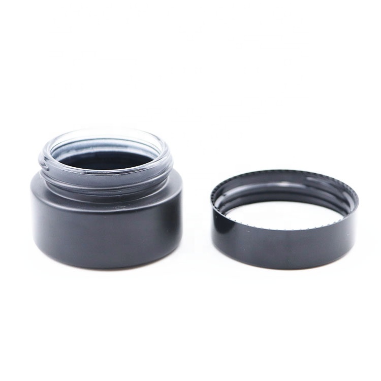 5g 10g 15g 20g 30g 50g 100g cosmetic black container frosted black glass jars
