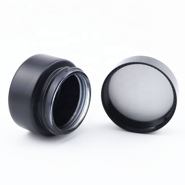 5g 10g 15g 20g 30g 50g 100g cosmetic black container frosted black glass jars
